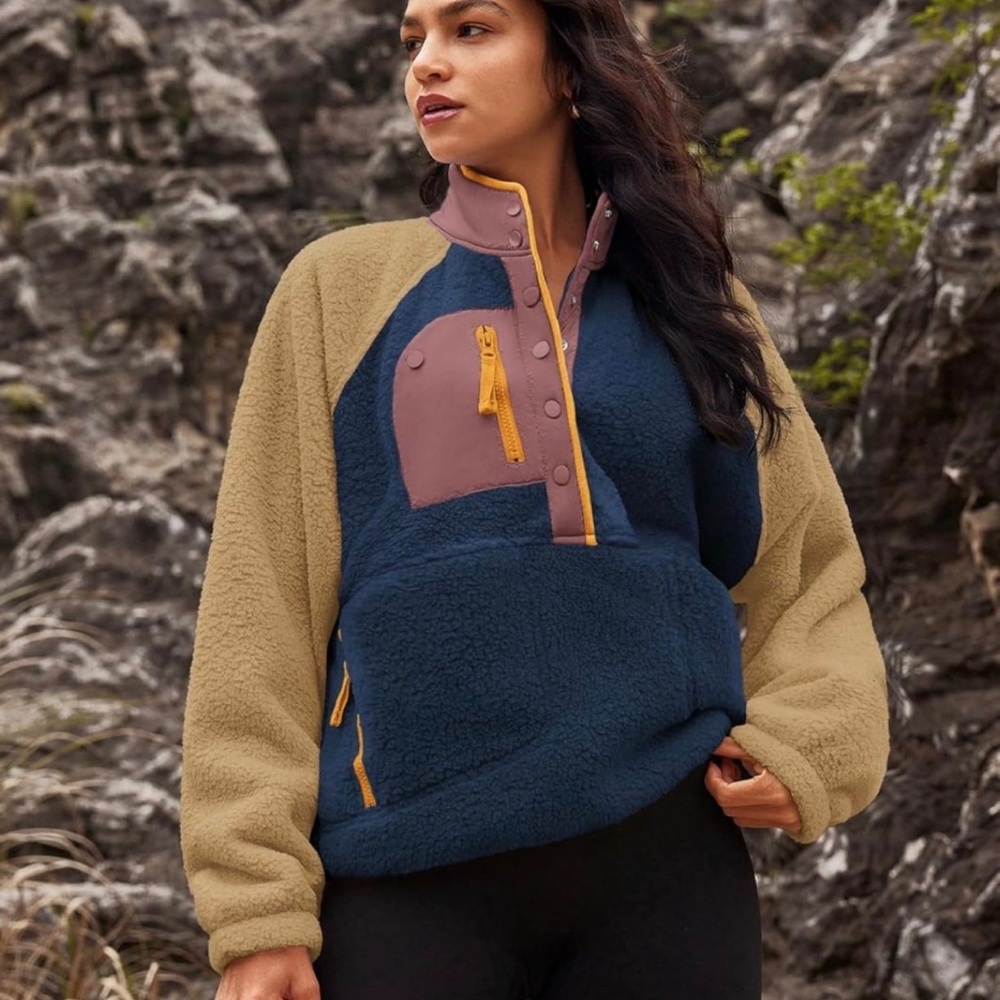 Women's Colorblock Fleece Jacket